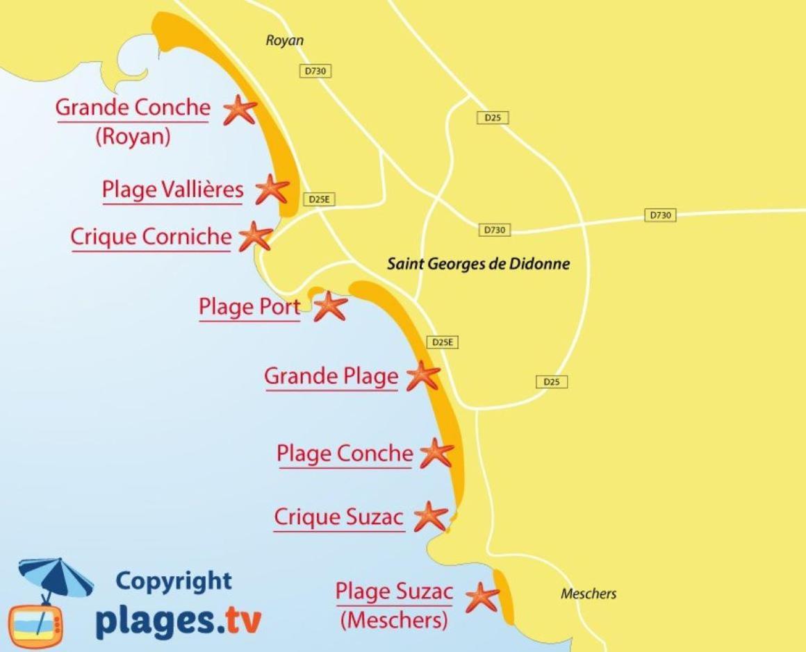 A 2 Pas De La Plage De La Vallieres Saint-Georges-de-Didonne ภายนอก รูปภาพ